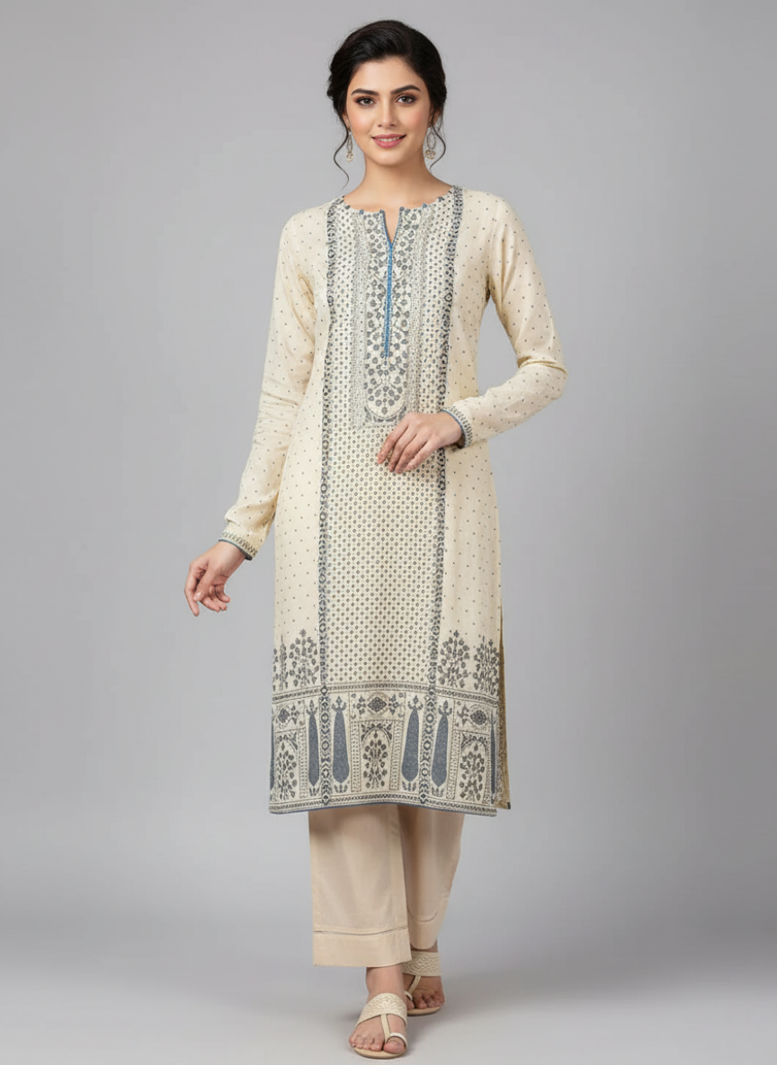 J. 2 pc lawn dress – Akhtar's Collection