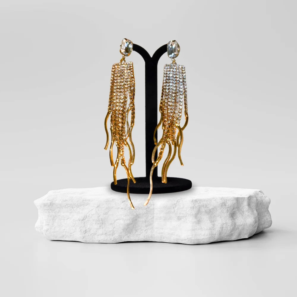 Golden Long Earrings