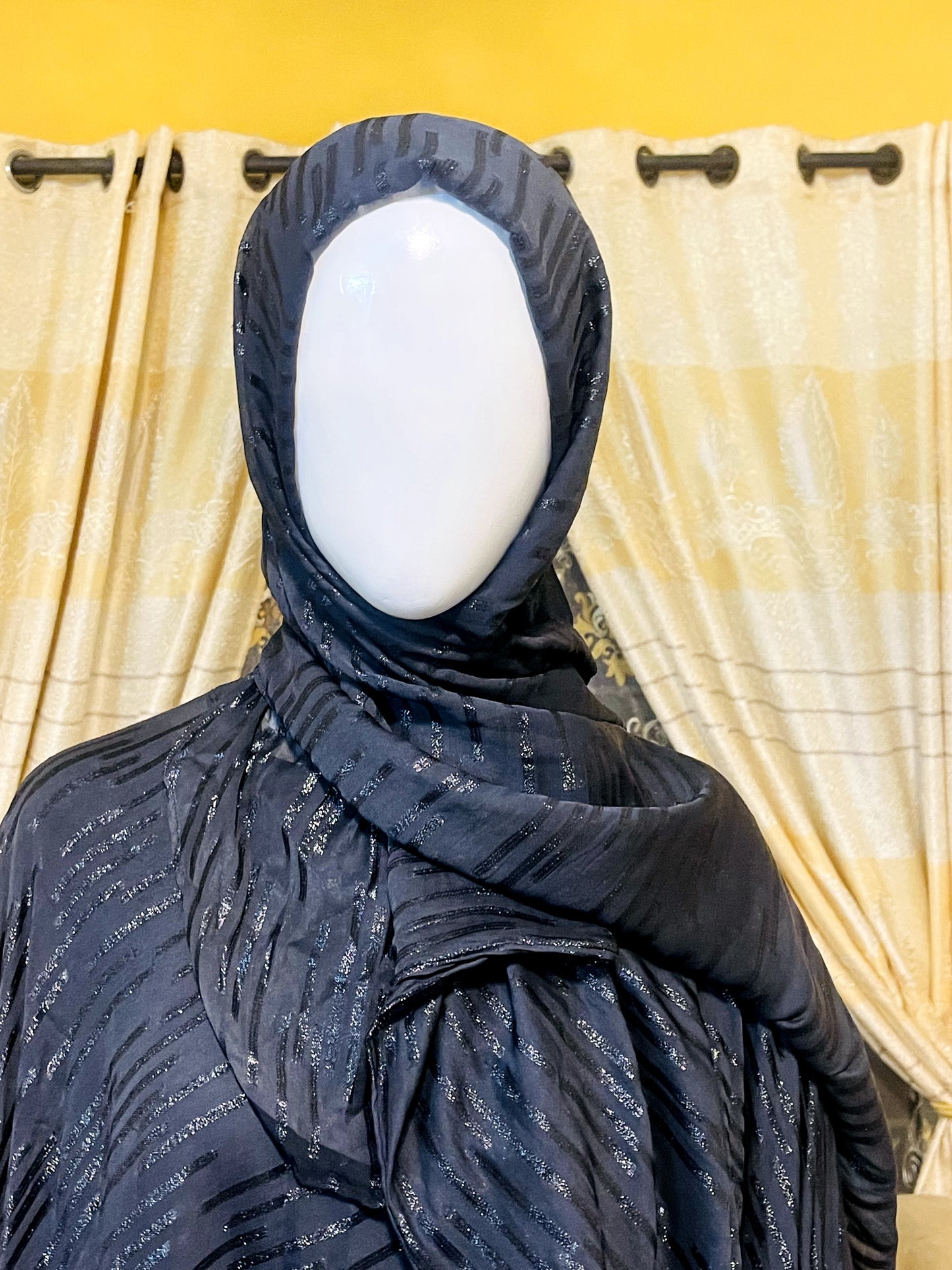 Plain Umbrella Abaya with Gown, Scarf and Veil