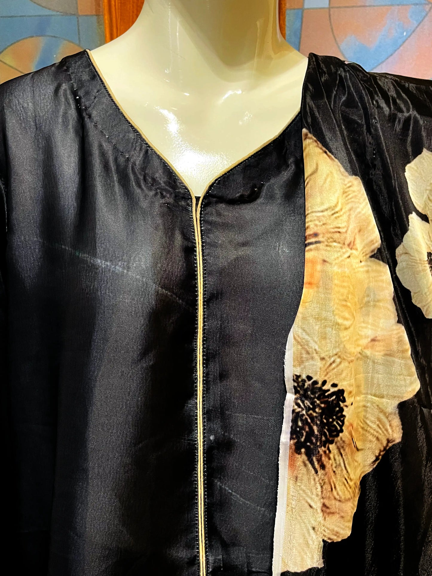 3 pcs Printed Silk Dress