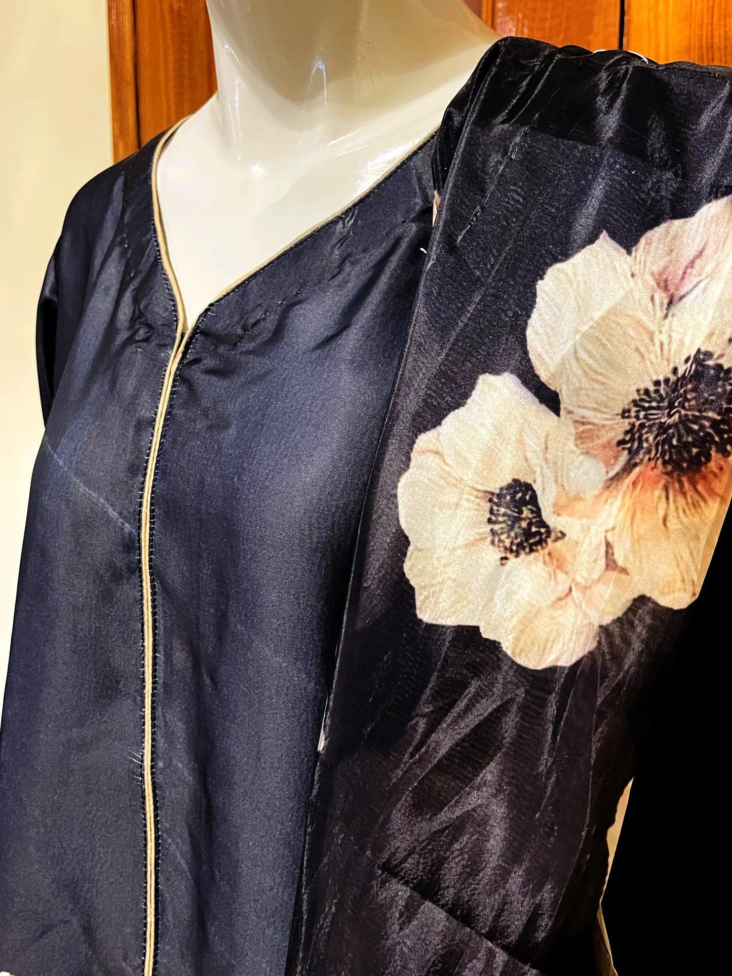 3 pcs Printed Silk Dress