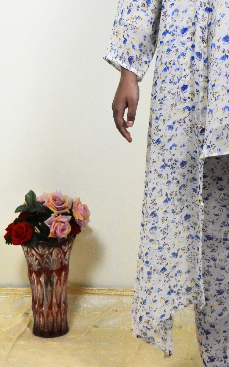 3 Pc Chiffon Gown dress