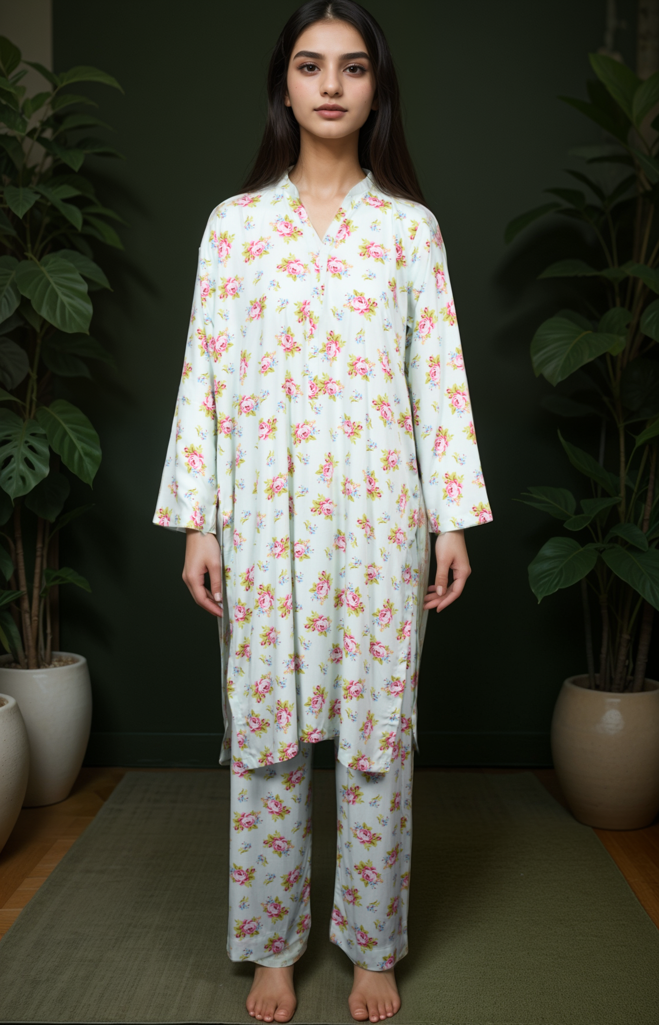 2 pc linen dress
