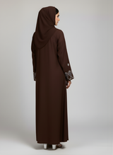 Plain Embroidered Abaya