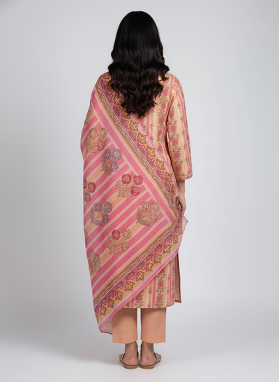 J. Printed Lawn Suit