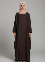 Plain Butterfly Abaya with Stone work