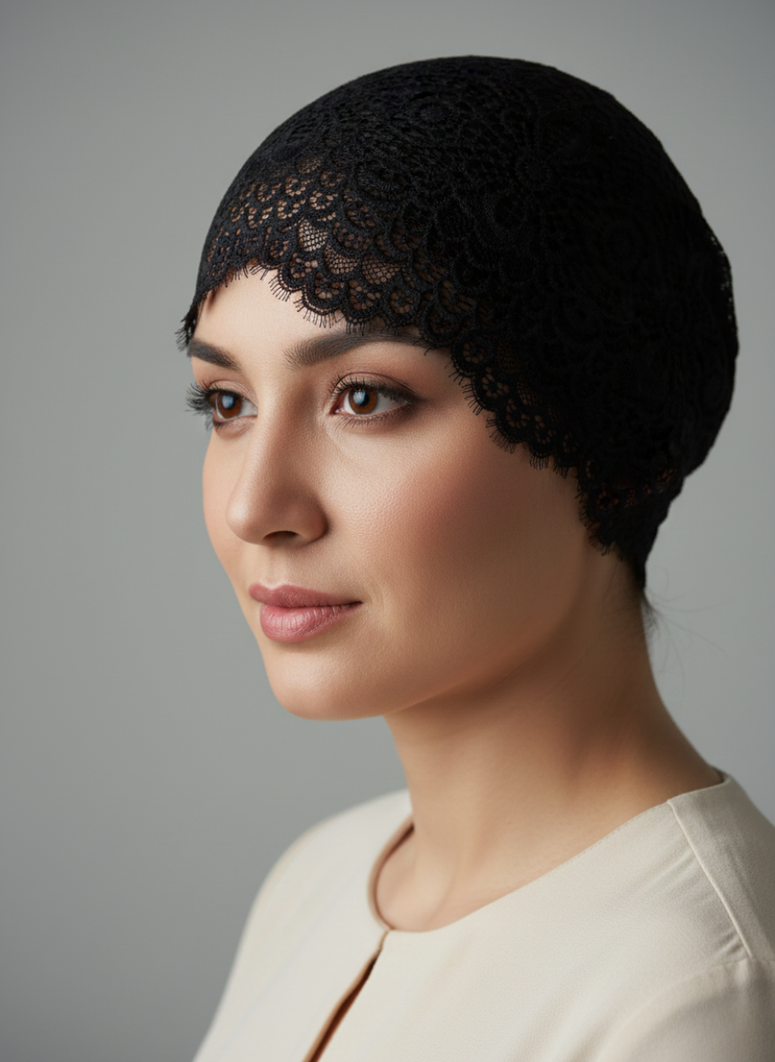 Net hijab cap