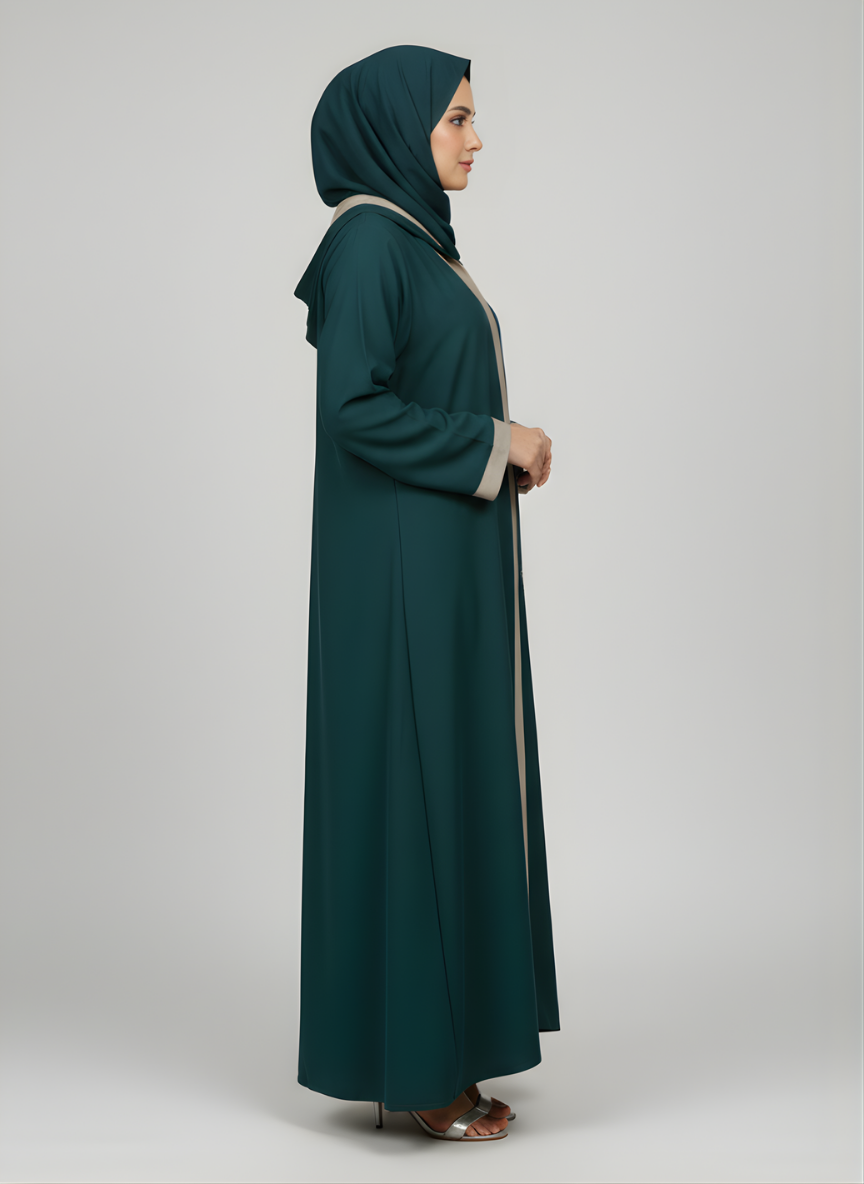 Plain Embroidered Abaya