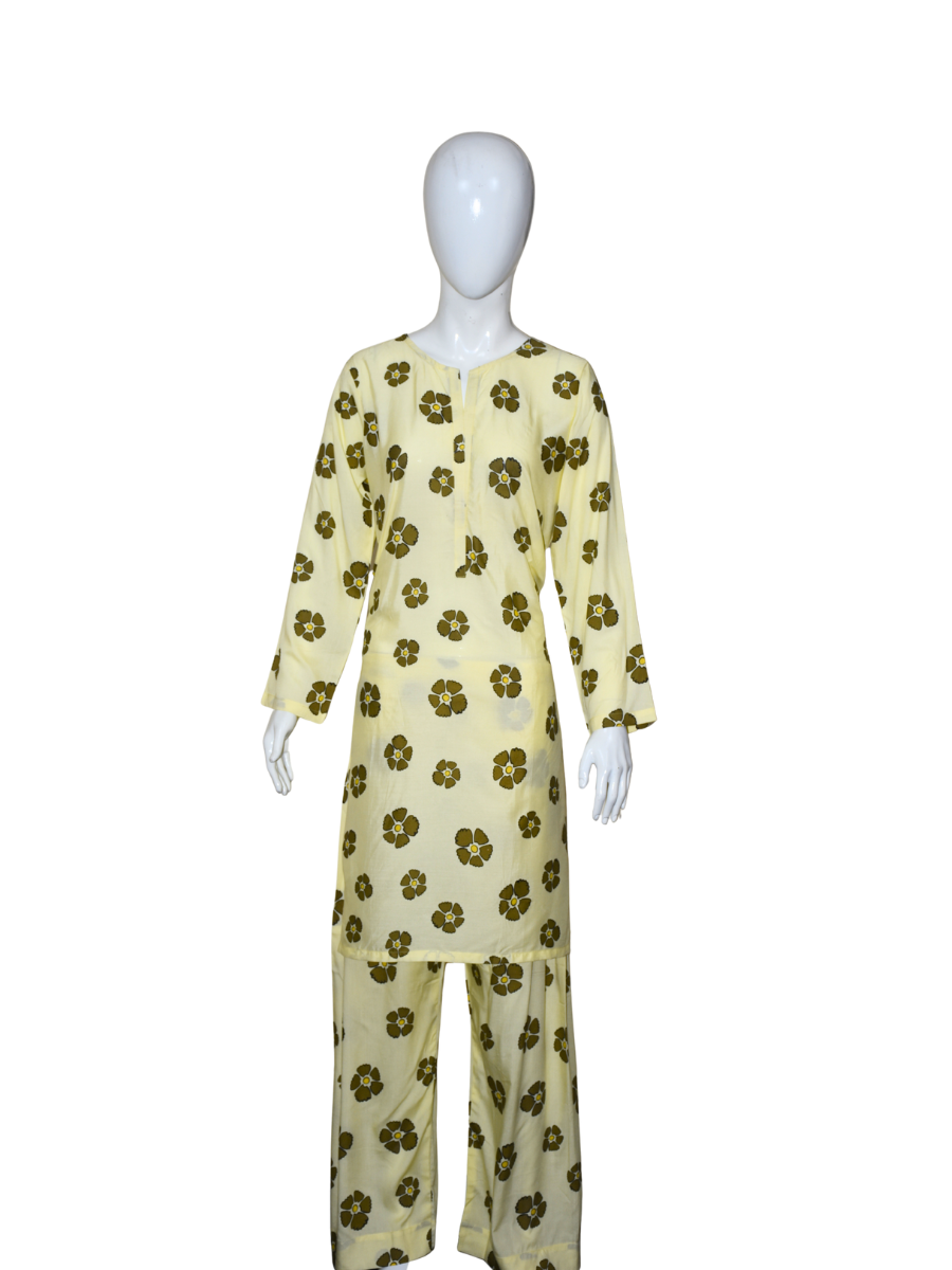 2 pc linen casual dress