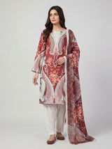3 pcs Long length Banadorya lawn dress