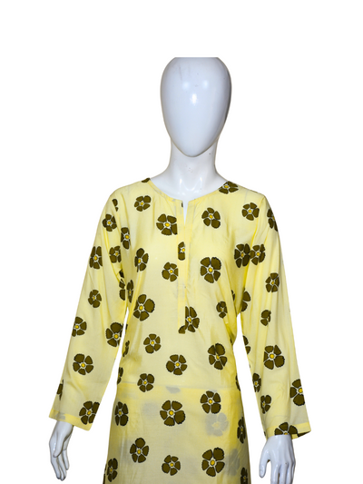 2 pc linen casual dress