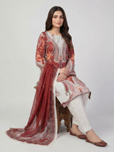 3 pcs Long length Banadorya lawn dress