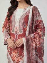 3 pcs Long length Banadorya lawn dress