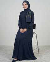 Nida fabric front closed abaya