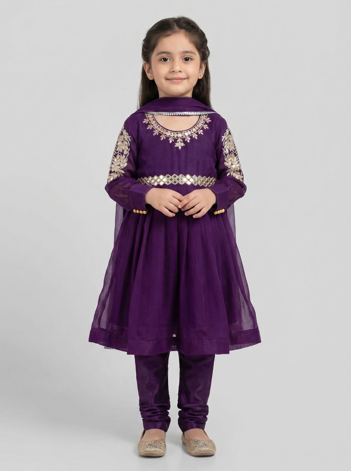 3 pcs chiffon frock.