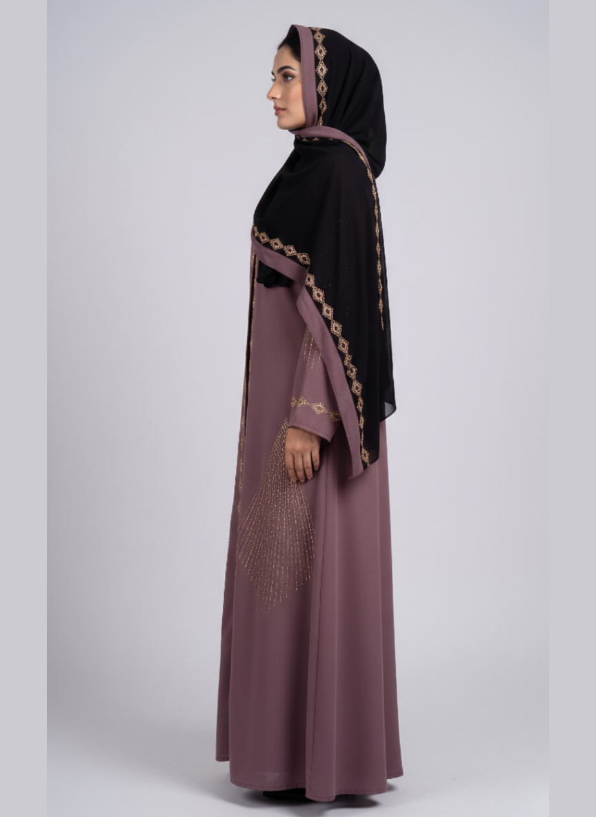 Stone Work Abaya