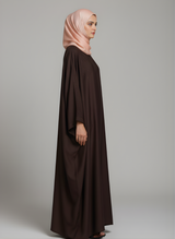 Plain Butterfly Abaya with Stone work