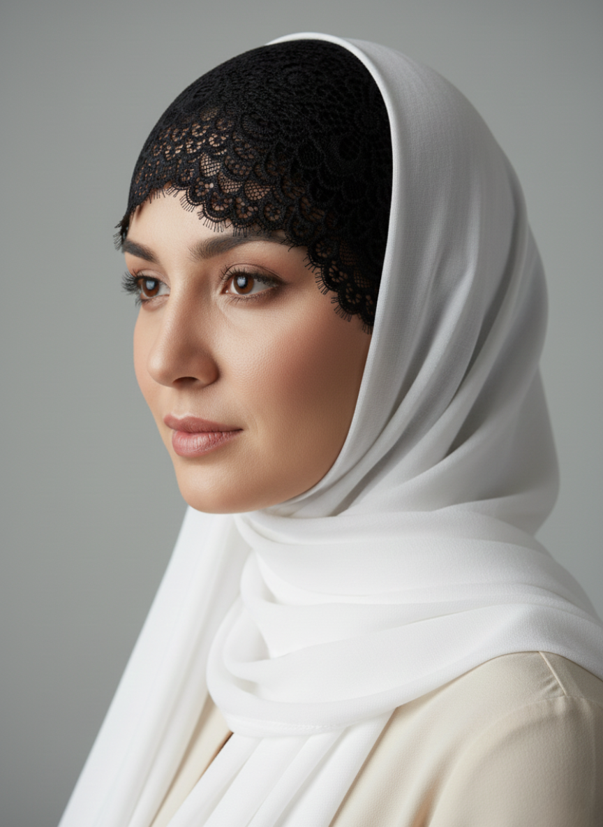 Net hijab cap