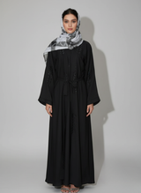 Plain Gown Abaya with Stone work and Embroidery