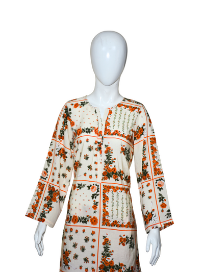 2 pc linen casual dress