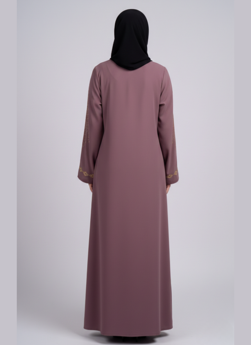 Stone Work Abaya