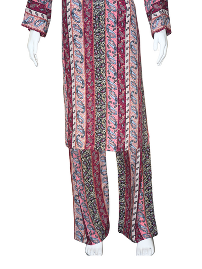 2 pc linen casual dress
