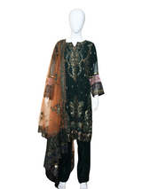 3 pc Pure Chiffon Embroidered Dress