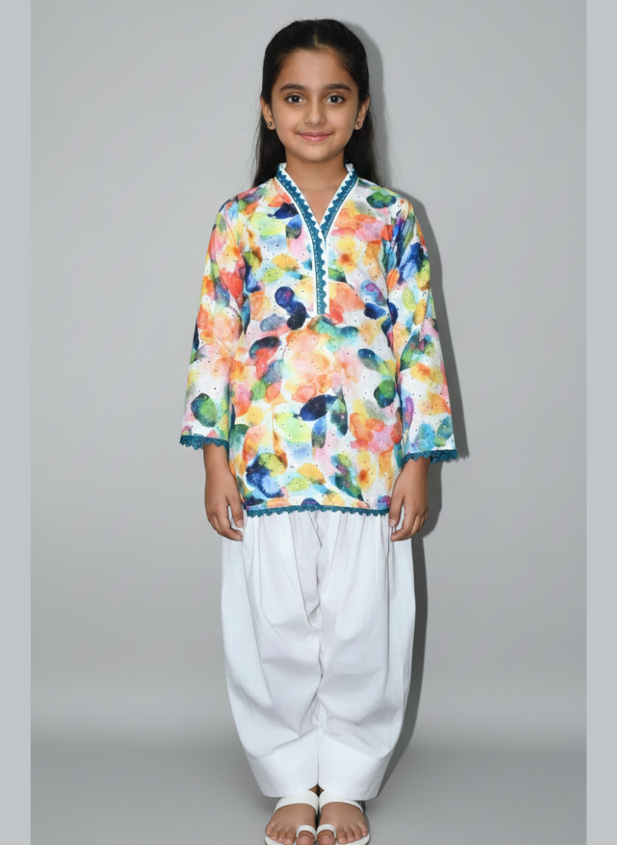 2 pcs chicken kari with Farshi shalwar