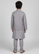 3 pcs kids Kurta Trouser with waistcoat