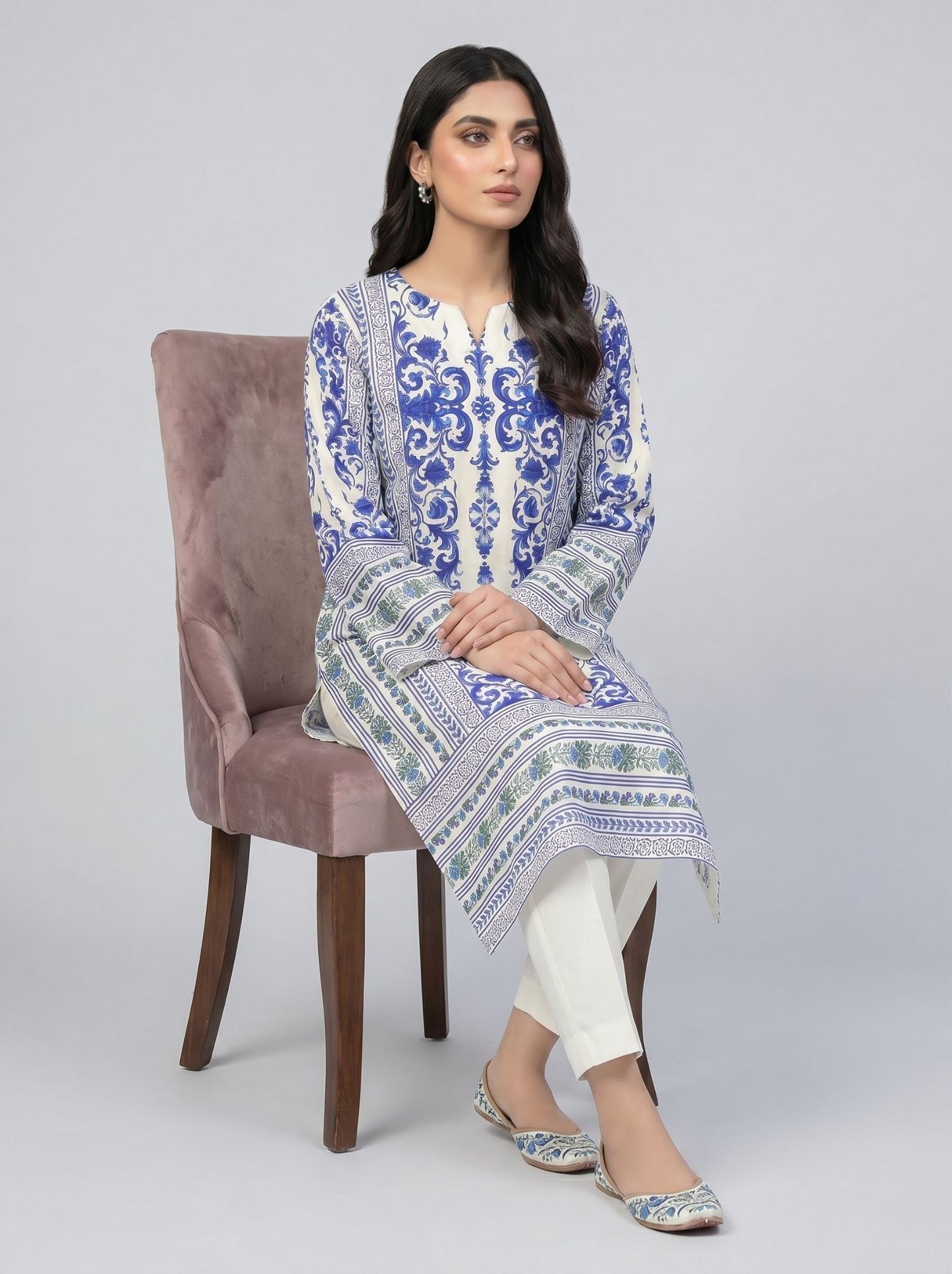 High quality mixed silk 2 pc outift comes