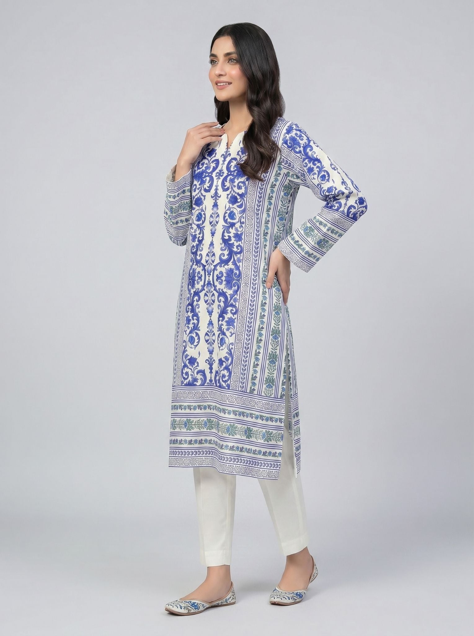 High quality mixed silk 2 pc outift comes