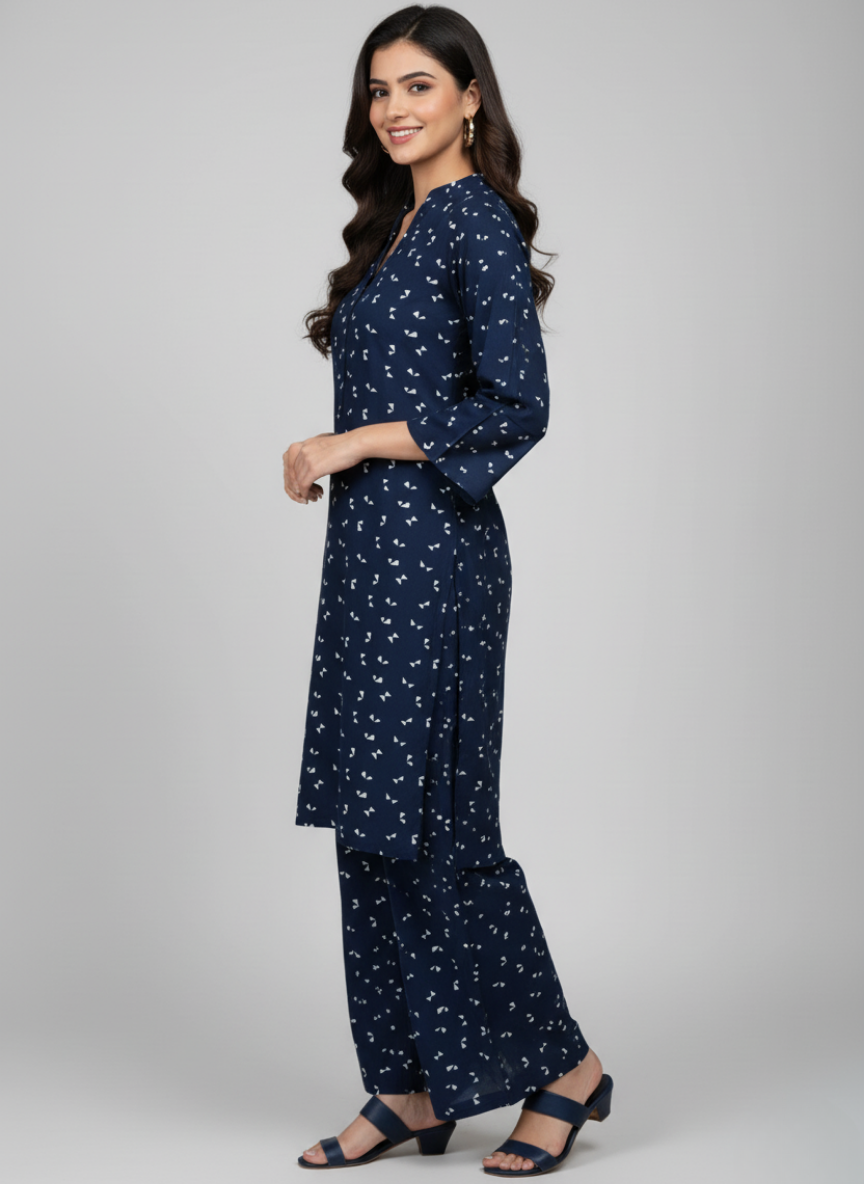 2 pc printed linen shalwar qameez