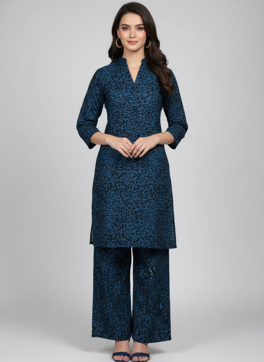 2 pc printed linen shalwar qameez