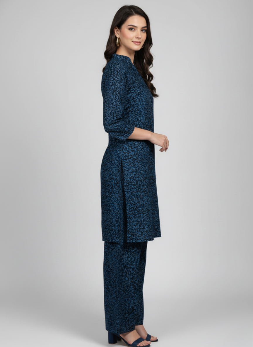 2 pc printed linen shalwar qameez