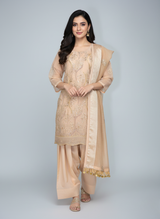 3 pcs Tilla and pearl work dress