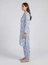 2 Piece Printed Linen Dress