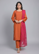 Slub Organza 3pc suit