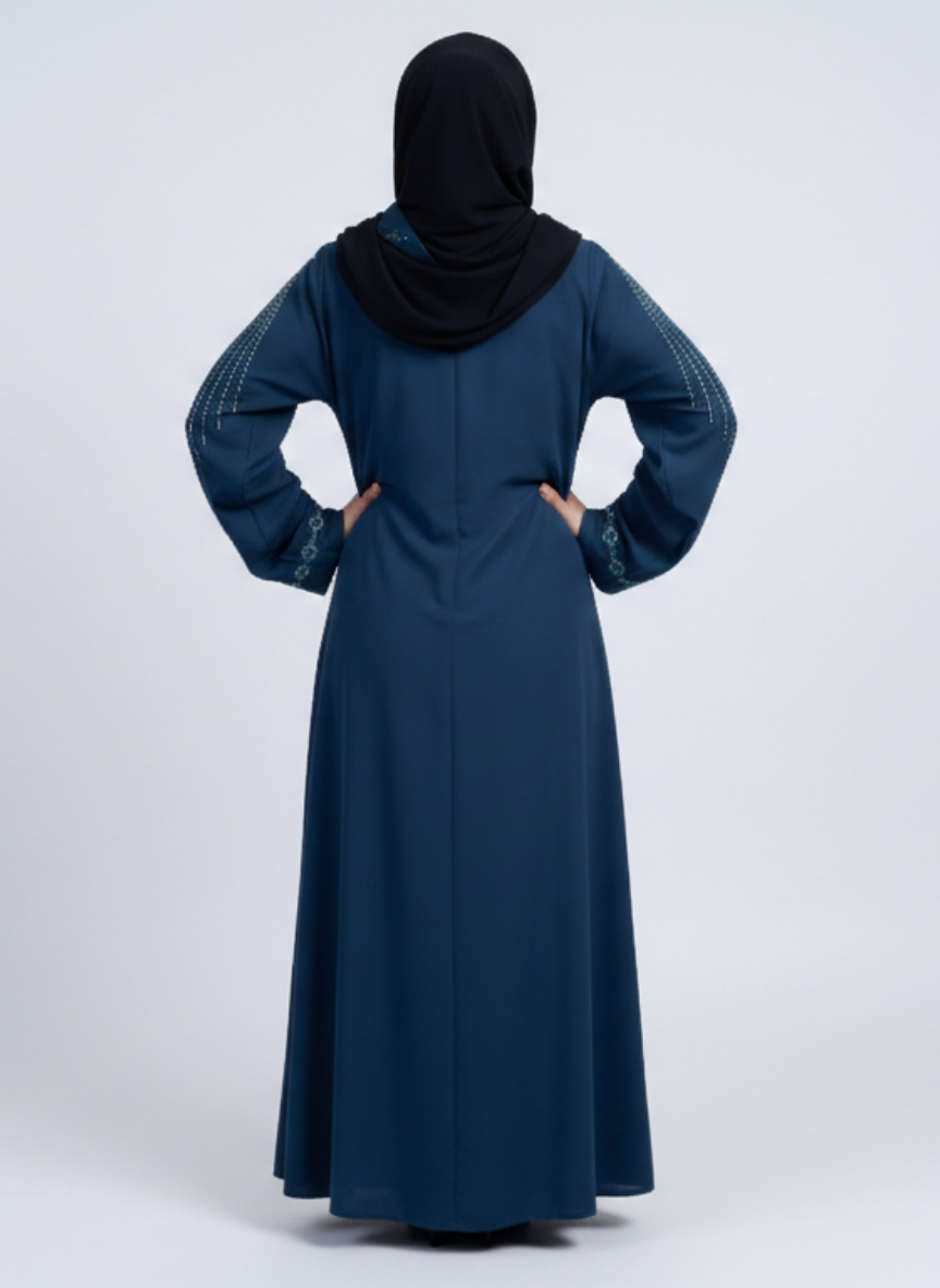 Stone Work Abaya