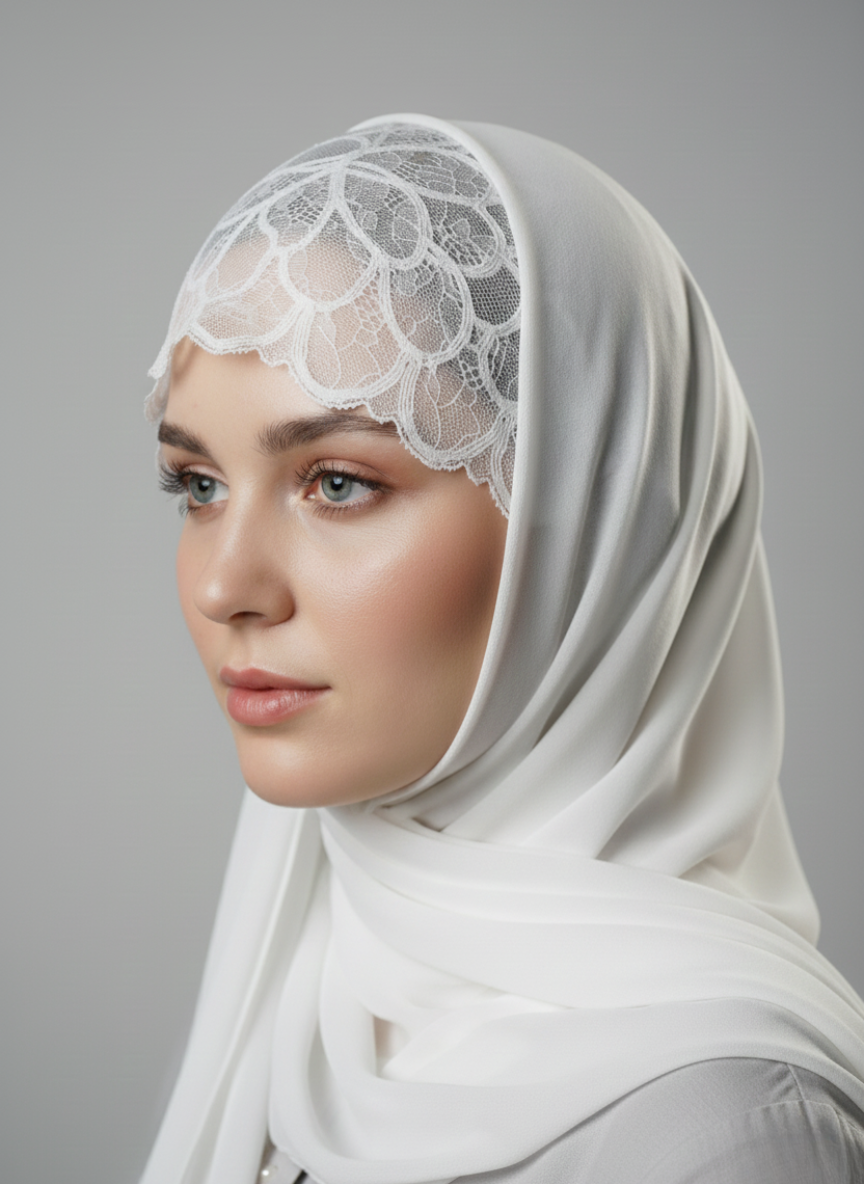 Net hijab cap