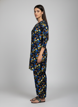 2 pc linen casual dress