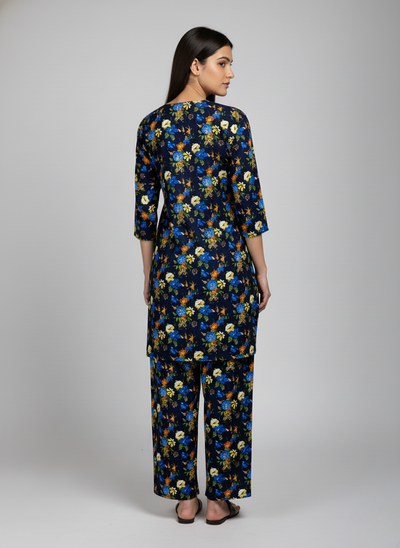 2 pc linen casual dress