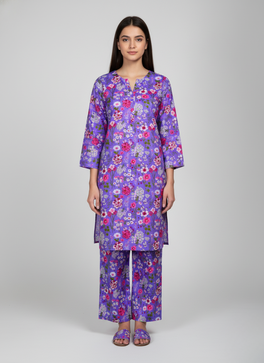 2 pc linen casual dress