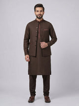 Wash and Wear Qameez Shalwar with matching waist coat.