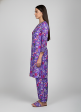 2 pc linen casual dress