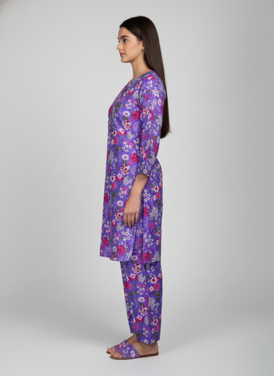 2 pc linen casual dress