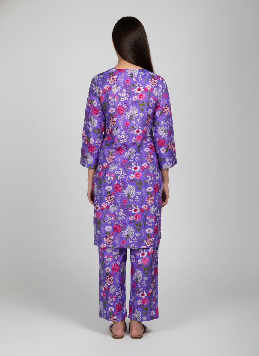 2 pc linen casual dress