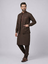 Wash and Wear Qameez Shalwar with matching waist coat.