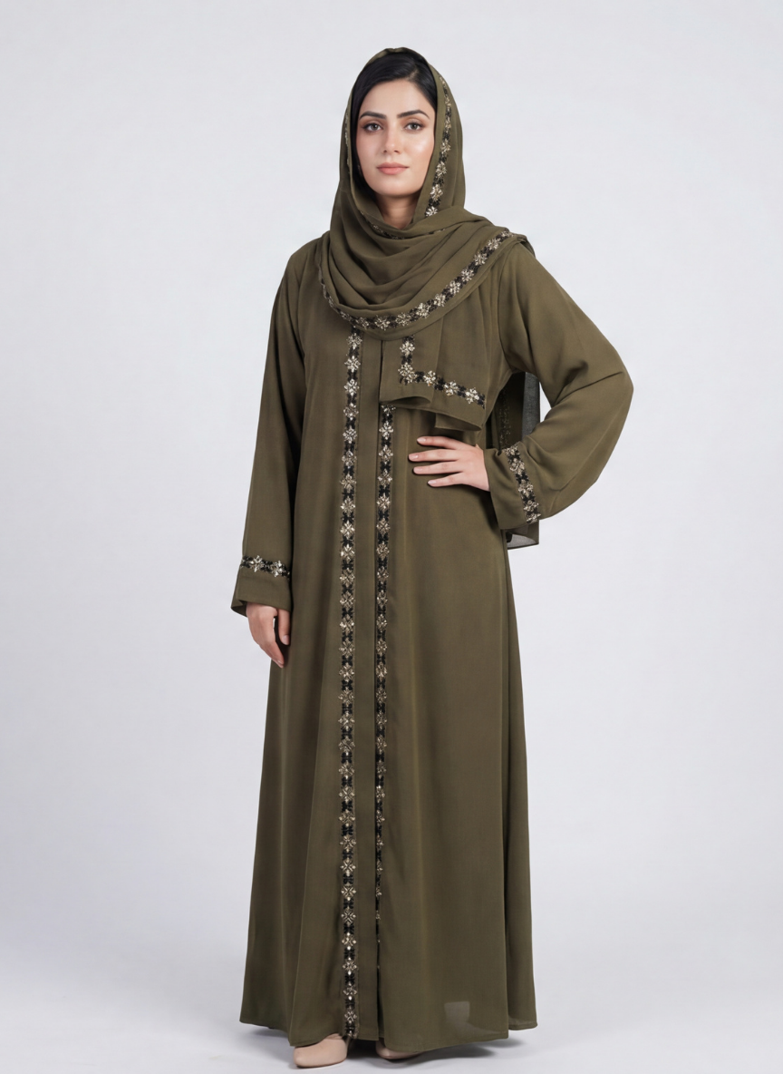 Fancy Abaya on Zoom Fabri