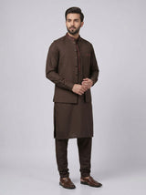 Wash and Wear Qameez Shalwar with matching waist coat.