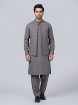 Wash and Wear Qameez Shalwar with matching waist coat.